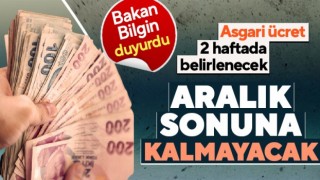 Bakan Bilgin: Asgari ücret görüşmeleri aralık sonuna kalmaz