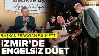 Başkan Erdoğan İzmir'de Yemen türküsüne eşlik etti .