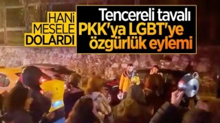 Doların yükselişini bahane edenler PKK ve LGBT sloganları attı