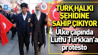 Şehit yakınlarından dik duruş! İyi Partili Lütfü Türkkan’a dev protesto