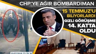 Yenilik Partisi Genel Başkanı Öztürk Yılmaz: CHP 15 Temmuz'u önceden biliyordu dedi ve 14'üncü katı işaret etti .