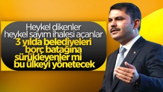 Bakan Murat Kurum muhalefeti eleştirdi