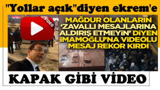 Mağdur olanların zavallı mesajlarına aldırış etmeyin diyen Ekrem'e videolu cevap rekor kırdı