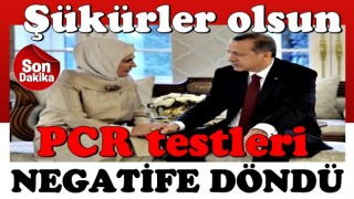 Son dakika: Başkan Erdoğan'ın PCR testleri negatife döndü .