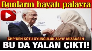 CHP'nin ucuz ÇADIR TİYATROSU : AK Parti üyeliği yalan çıktı!