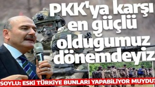 İçişleri Bakanı Soylu, Bingöl'de: PKK'ya karşı en güçlü olduğumuz dönemdeyiz