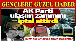 Son dakika: İstanbul'da ulaşım zammı iptali