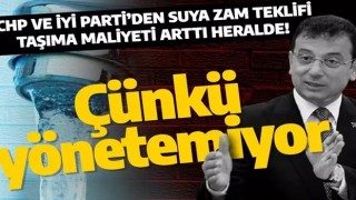 Barajlar taşmak üzereyken CHP ve İYİ Parti'den İstanbul'da suya zam teklifi!