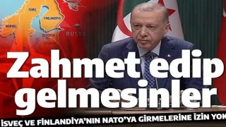 Cumhurbaşkanı Erdoğan'dan İsveç ve Finlandiya'nın NATO üyeliği hakkında açıklama