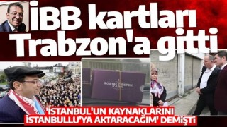 İmamoğlu, İBB'nin sosyal yardım kartlarını Trabzonlulara dağıttı