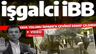 İşgalci İBB'den esnafı çıldırtan uygulama! Yaya yolunu İSPARK'a çevirdi