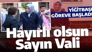 Türkiye'nin ilk başörtülü valisi Kübra Güran Yiğitbaşı görevine başladı