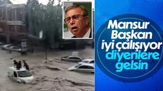 Ankara'da yağmur hayatı felç etti
