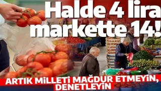 Bu kadarı da olmaz! Halde 4 TL olan domates markette 14 TL! Tam yüzde 250 kar