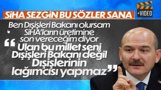 Süleyman Soylu'dan CHP'li Sezgin Tanrıkulu'na SİHA tepkisi