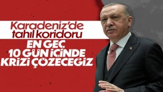 Cumhurbaşkanı Erdoğan, Karadeniz tahıl koridoruyla ilgili konuştu