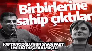 Birbirlerine sahip çıktılar: Selahattin Demirtaş'tan Canan Kaftancıoğlu'na destek