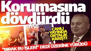 Canlı yayında olay çıktı: Cemal Enginyurt, gazeteciyi korumasına dövdürdü