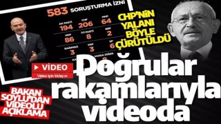 CHP'nin yalanını böyle çürüttü! Bakan Soylu'dan videolu açıklama: Yalanlarla yanlışı örtmeye müsaade edilemez