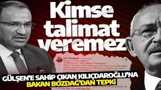 Gülşen'e sahip çıkan Kılıçdaroğlu'na Bakan Bozdağ'dan tepki: Bildik CHP!