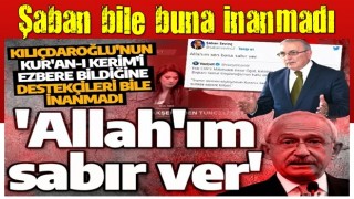 Bu işe kendileri bile inanmadı: Allah'ım sen bana sabır ver