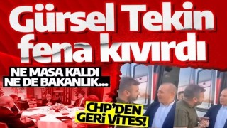 CHP’den geri vites! Gürsel Tekin fena kıvırdı: Ne masa kaldı ne de bakanlık...