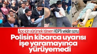 Hakkari’de terör elebaşı Öcalan’a özgürlük yürüyüşüne polis engel oldu