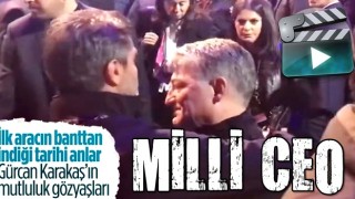 Togg CEO’su Gürcan Karakaş ve ekibinin mutluluk gözyaşları