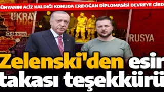 Ukrayna Devlet Başkanı Zelenski'den Türkiye'ye esir takası için teşekkür