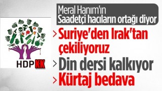 HDP seçim vaatlerini açıkladı: Askeri operasyonlara son vereceğiz