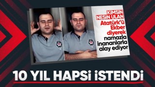 Dini değerler ile alay eden güvenlik görevlisi hakkında 10 yıl 5 aya kadar hapis istemi