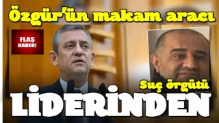 Özgür, Aziz İhsan Aktaş'a ait arabayı makam aracı yapmış