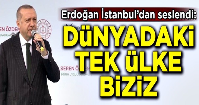 Başkan Erdoğan'dan İstanbul'da önemli açıklamalar