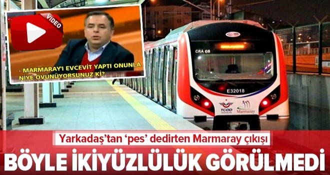 Barış Yarkadaş'tan 'pes' dedirten çıkış! "Marmaray'ı Ecevit yaptı" .