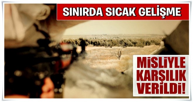 TSK, Afrin'deki YPG ateşine karşılık verdi