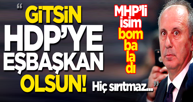 "Gitsin HDP’ye eşbaşkan olsun. Hiç yabancılık çekmez"