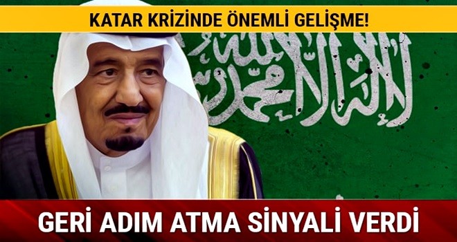 Suudi Arabistan Katar konusunda geri adım atma sinyali verdi