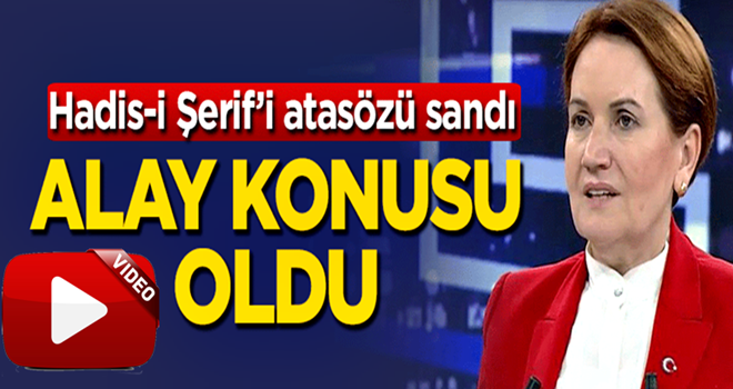 Meral Akşener alay konusu oldu