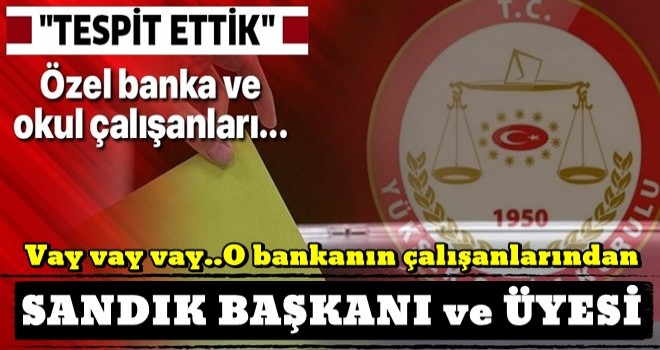 AK Parti YSK Temsilcisi Recep Özel'den son dakika 'sandık görevlisi' açıklaması: Tespit ettik .