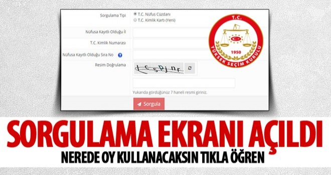 YSK seçmen portalı erişime açıldı