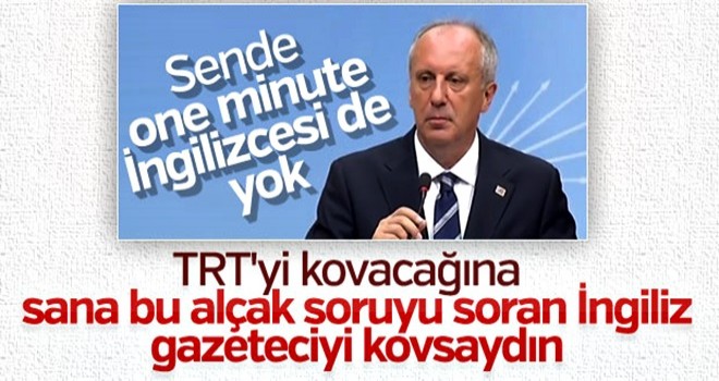 Muharrem İnce TRT ekibini basın toplantısına almadı