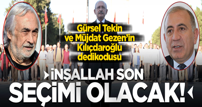 Gürsel Tekin ile Müjdat Gezen arasında 'Kılıçdaroğlu' dedikodusu! İnşallah gider...