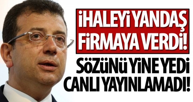 Yine ekrem yine skandal!
