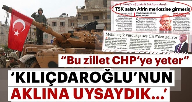 “Bu zillet CHP’ye yeter”