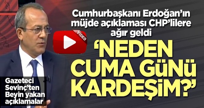 CHP'li gazeteciden Cuma hazımsızlığı! 'Allah'ın günü mü bitti?'