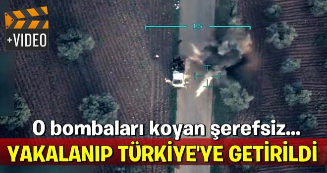 Afrin'de sivillere tuzak kuran terörist yakalandı! Türkiye'ye getirildi...