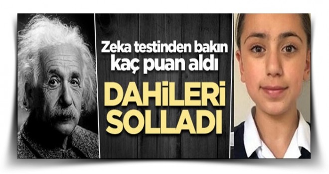 Zeka testinden bakın kaç puan aldı! Dahileri solladı