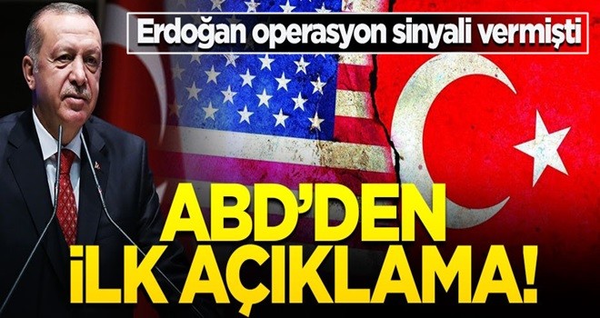 Erdoğan operasyon sinyali vermişti... ABD'den tehdit gibi açıklama!