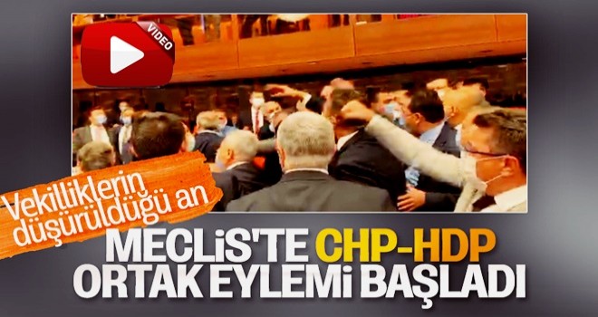 Meclis'te CHP ve HDP'den ortak protesto