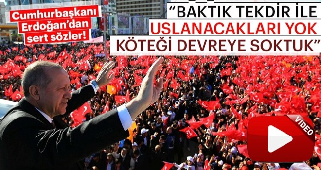 Cumhurbaşkanı Erdoğan Diyarbakır konuştu: Baktık ki uslanacakları yok köteği devreye soktuk